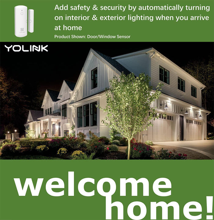 YoLink Home Security Starter Kit - Wireless Smart DIY Burglar Alarm, Intrusion Detection, LoRa, Motion, Door Sensors, Siren & Hub - YoLink