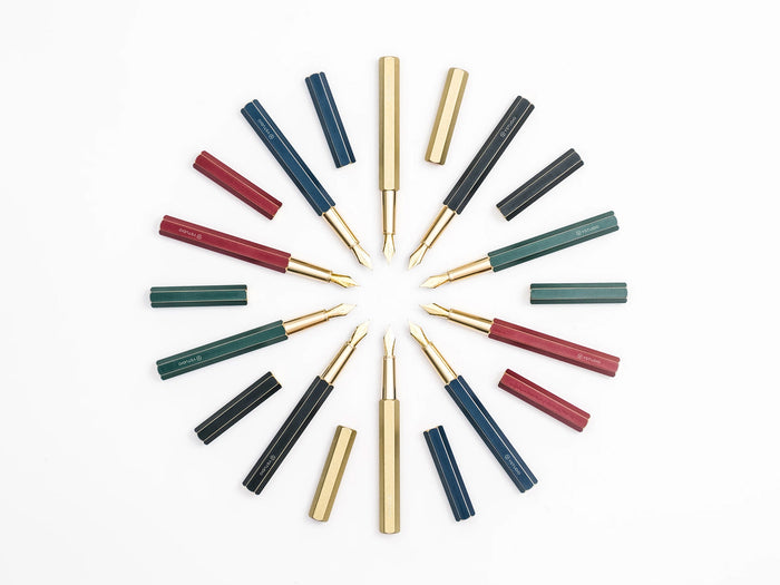 Ystudio Revolve Fountain Pen - Brass