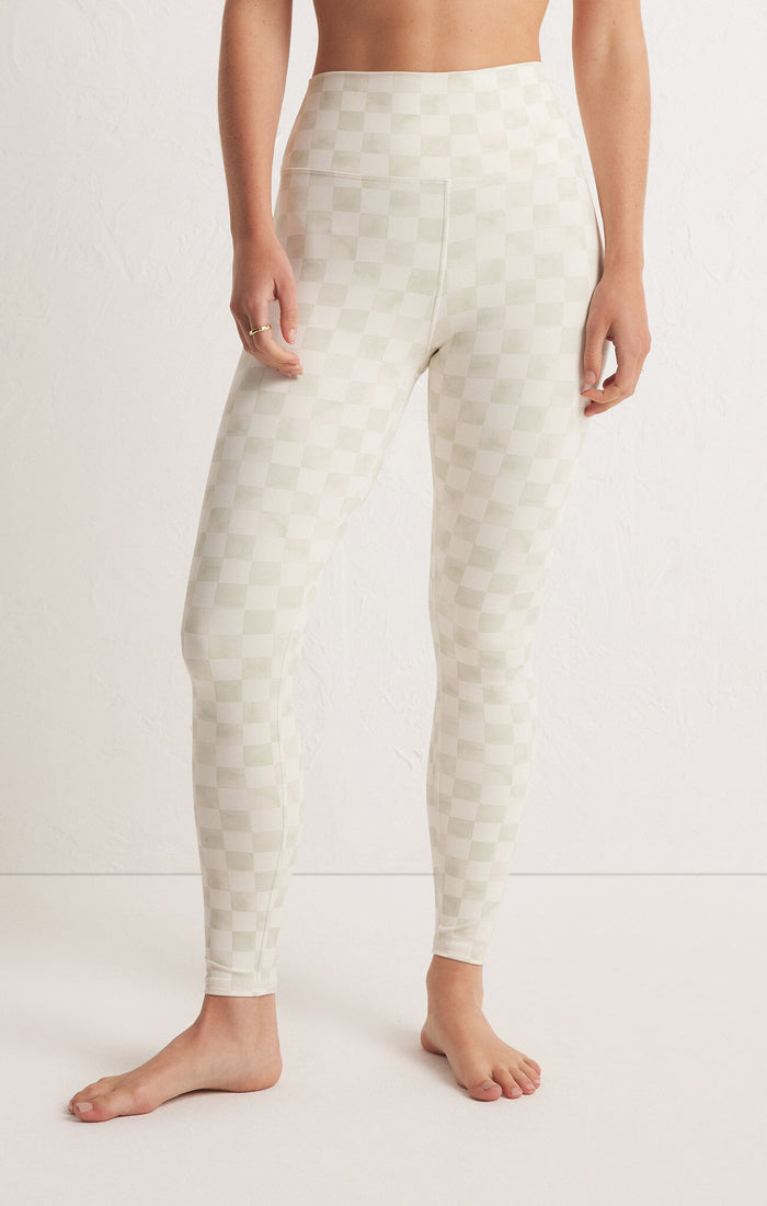 olive crush check make 7/8 pocket legging z supply active